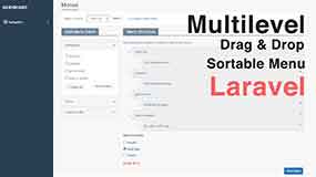 Multilevel Drag And Drop Menu Sortable Menu In Laravel