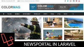 News Portal In Laravel | Tutorial | Lesson 6 | Frontend | Pages | Webtrickshome